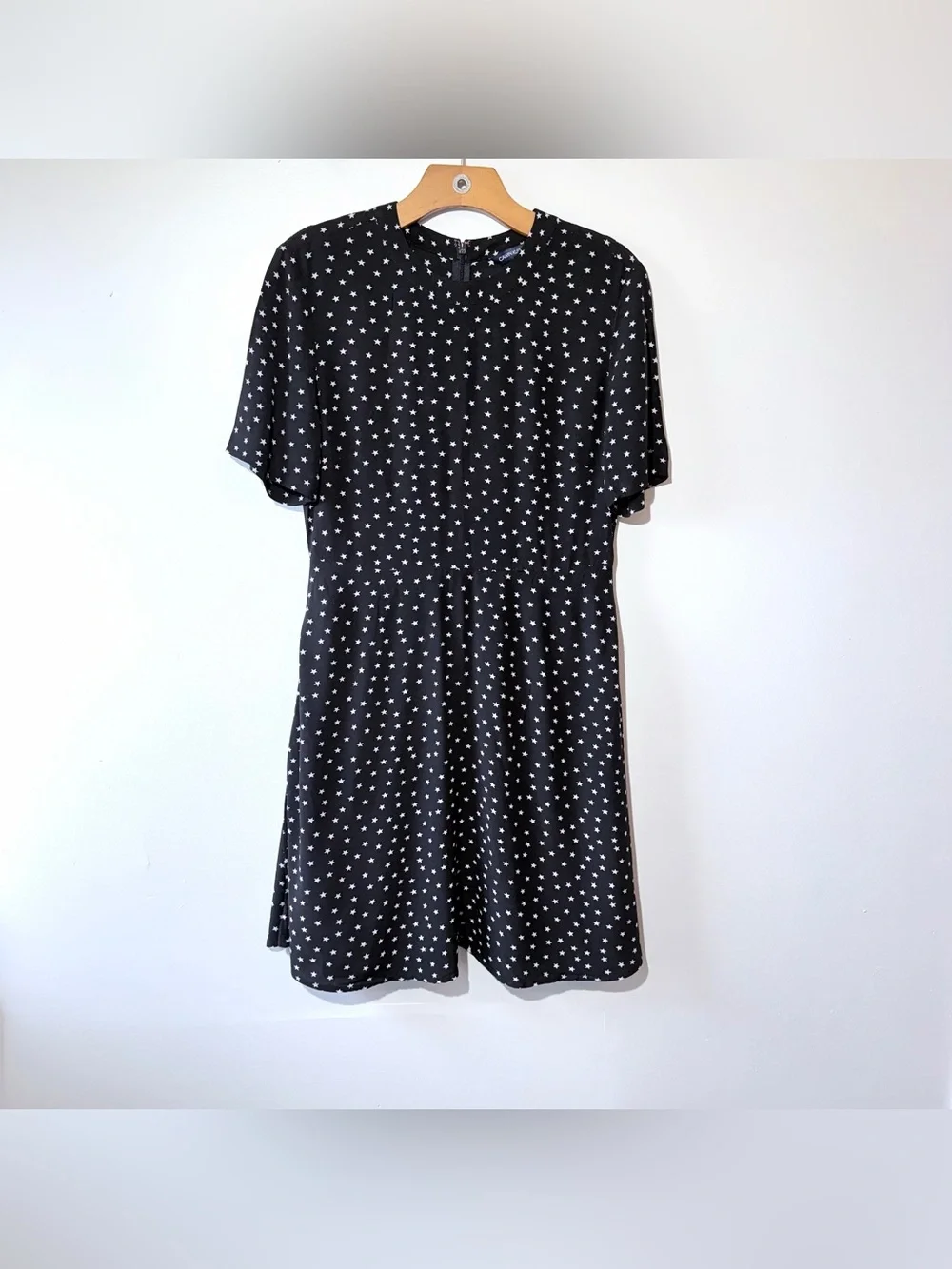 Calvin Klein Black Star-Print Dress size XS